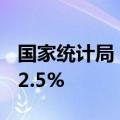 国家统计局：7月份规上工业发电量同比增长2.5%
