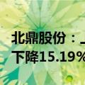 北鼎股份：上半年净利润3191.76万元，同比下降15.19%