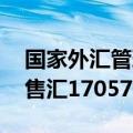 国家外汇管理局：7月银行结汇13169亿元，售汇17057亿元
