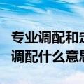 专业调配和定向调配是什么（专业调配和定向调配什么意思）