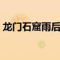 龙门石窟雨后变“龙门瀑布”，网友：震撼！
