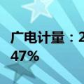 广电计量：2024年上半年净利润同比增长32.47%