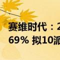 赛维时代：2024年上半年净利润同比增长56.69% 拟10派3元
