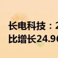 长电科技：2024年上半年净利润6.19亿元 同比增长24.96%