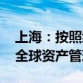 上海：按照统一部署推进人民币国际化 打造全球资产管理中心