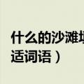 什么的沙滩填合适词语颜色（什么的沙滩填合适词语）