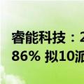 睿能科技：2024年上半年净利润同比增长16.86% 拟10派0.3元