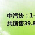 中汽协：1-7月销量排名前十MPV生产企业共销售39.8万辆