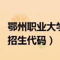 鄂州职业大学招生代码是多少（鄂州职业大学招生代码）