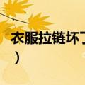 衣服拉链坏了怎么修理（衣服拉链坏了怎么修）