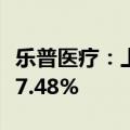 乐普医疗：上半年净利润6.97亿元 同比下降27.48%