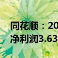 同花顺：2024年上半年营业收入13.89亿元 净利润3.63亿元