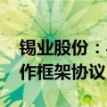 锡业股份：与印尼PT蒂玛公司签署《战略合作框架协议》