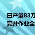 日产量83万立方米“深海一号”二期工程钻完井作业全部完成