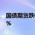 国债期货跌幅扩大，30年期主力合约跌0.27%
