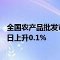 全国农产品批发市场猪肉平均价格为27.51元/公斤，较前一日上升0.1%
