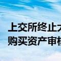 上交所终止大连热电重大资产出售及发行股份购买资产审核