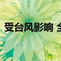 受台风影响 全日空航空公司将取消多个航班