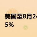 美国至8月24日当周红皮书商业零售销售年率5%