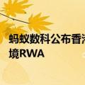 蚂蚁数科公布香港沙盒项目进展 证实已完成首单内地企业跨境RWA