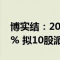 博实结：2024年上半年净利润同比增长4.40% 拟10股派6.3元