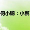 何小鹏：小鹏不会考虑做手机，只做汽车配件
