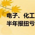 电子、化工、农林牧渔领衔 超百家上市公司半年报扭亏为盈