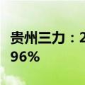 贵州三力：2024年上半年净利润同比增长15.96%