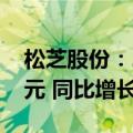 松芝股份：2024年上半年净利润9155.58万元 同比增长3.62%