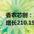 香农芯创：2024年半年度扣非后净利润同比增长210.19%