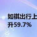 如祺出行上半年总收入增长13.6%毛利率提升59.7%