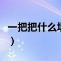 一把把什么填空词语二年级上册（一把把什么）