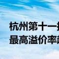 杭州第十一批次4宗住宅用地57.32亿元成交 最高溢价率超36%