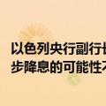 以色列央行副行长：鉴于地缘政治风险和通胀上升 今年进一步降息的可能性不大