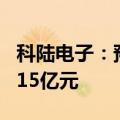 科陆电子：预中标国家电网采购项目金额约1.15亿元