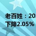 老百姓：2024年半年度净利润5.03亿元 同比下降2.05% 拟10派3.307元