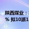 陕西煤业：2024上半年净利润同比下降8.83% 拟10派1.09元