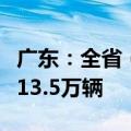 广东：全省（不含深圳市）汽车报废更新力争13.5万辆