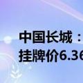 中国长城：拟挂牌转让长城银河40%股权，挂牌价6.36亿元