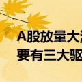 A股放量大涨！A50直线猛拉 分析人士：主要有三大驱动力