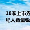 18家上市券商上半年共减员逾七千，证券经纪人数量锐减