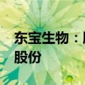 东宝生物：股东百纳盛远计划减持不超过2%股份