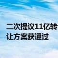 二次提议11亿转让锦程资本054号资产债权 北京信托产品转让方案获通过