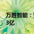 万胜智能：预计中标国家电网项目金额约1.33亿