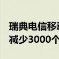 瑞典电信移动网络运营商Telia计划在2024年减少3000个工作岗位