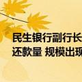 民生银行副行长张俊潼：6月单月该行按揭贷款投放量大于还款量 规模出现企稳回升迹象