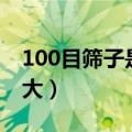 100目筛子是多少mm的（100目筛子孔径多大）