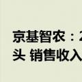 京基智农：2024年8月生猪销售量达19.85万头 销售收入4.45亿元
