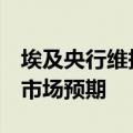 埃及央行维持基准利率在27.25%不变，符合市场预期