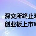 深交所终止对百诺医药首次公开发行股票并在创业板上市审核